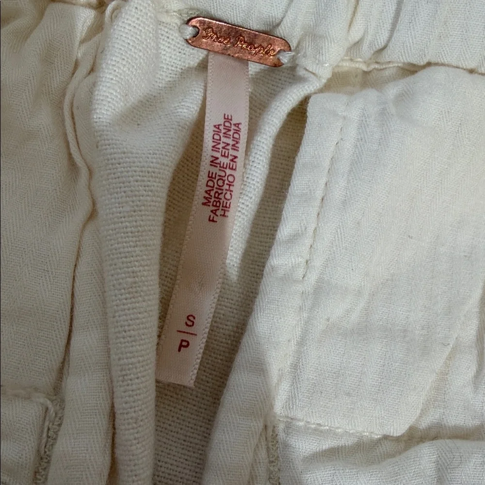 Free People Skyrider Relaxed Fit Pant Size S Cream Color NWOT - Picture 6 of 11